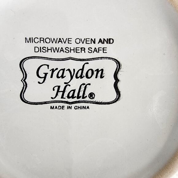 Graydon Hall Pink Unicorn Coffee Mug Allover Embossed  in Peach and White. EUC - Picture 7 of 7